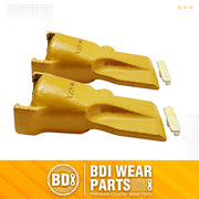 BDI Wear Parts V23SYL 23SYL V23 V Style Bucket Digging Teeth Tooth W/ V23PN Flex Pins -2PK