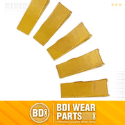 BDI WEAR PARTS 230SP Casting Backhoe Bucket Teeth with TF23P Flex Pins for 23 & 230 Series Skid Steer Loaders and Excavators - 9PK