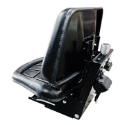 BDI Wear Parts Universal Adjustable Tractor Suspension Seat Waffle Style with Safety Belt,Tilt Fits for, Fits Forklift Riding Garden Lawn Mower John Deere Fiat Ford Kubota