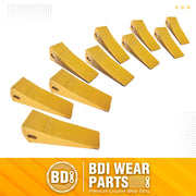 BDI WEAR PARTS 230SP Forged Bucket Teeth with TF23P Flex Pins For 23 & 230 Series Skid Steer Loaders and Excavators - 10 PACK