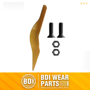 BDI Wear Parts 132-4720 1324720 Bucket Teeth for Caterpillar Aftermarket Teeth fit Skidsteer CAT Loaders Excavators w/Bolts and Nuts - 1PK