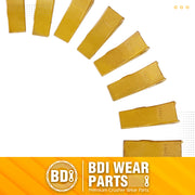 BDI Wear Parts 23 230 Series 230SP Bucket Teeth Replacement Teeth for Bobcat Bucket Tooth with 23p Flex Pin for Hensley Excavator - 10 Pack