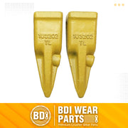 BDI Wear Parts Assembly Adapter 119-3204 Bolt On Shank / 1U3202TL Excavator Bucket Teeth/Pin 8E6208 Retainer 8E6209, Caterpillar Bucket Tooth J200 Series - 2 Set