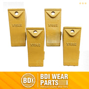 BDI Wear Parts Bucket Teeth for Skid Steering and Small excavators, X156S Bucket Teeth + P156 Roll Pins (4 PACK)
