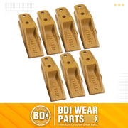 BDI Wear Parts 6684447 Trenching Bucket Teeth, Bobcat Style Skid Steer Backhoe Bolt On Tooth Unitooth - 7PK