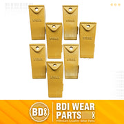 BDI Wear Parts Bucket Teeth for Skid Steering and Small excavators, X156S Bucket Teeth + P156 Roll Pins (7 PACK)