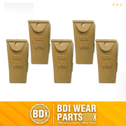 BDI Wear Parts Assembly Adapter 552X156 Bolt On Shank / X156 Bucket Teeth / P156 Flex Pin for Bobcat Skid Steer Caterpillar Hensley Style Mini Excavator - 5 Set
