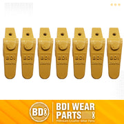 BDI Wear Parts Assembly 230X156 Backhoe Shank / X156S Bucket Teeth / P156 Flex Pins Bobcat Skid Steer Caterpillar Style for Mini Excavator - 7 Set