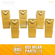 BDI Wear Parts Bucket Teeth for Skid Steering and Small excavators, X156S Bucket Teeth + P156 Roll Pins (6 PACK)