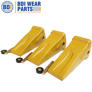 BDI Wear Parts 3 Pack 1U3302 Caterpillar Style J300 General Purpose Dirt Excavator Bucket Teeth Long Tip with Pins and Retainers