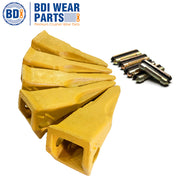 BDI Wear Parts 23 230 Series 230T Bucket Teeth Replacement Teeth for Bobcat Bucket Tooth with 23p Flex Pin for Hensley Excavator - 10 Pack