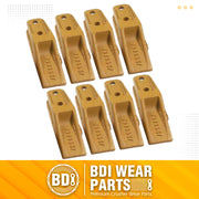 BDI Wear Parts 6684447 Trenching Bucket Teeth, Bobcat Style Skid Steer Backhoe Bolt On Tooth Unitooth - 8PK