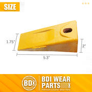 3 Pack 6737325 Bobcat Style Dirt Digging Bucket Teeth/Tooth & 3 Pack 6737326 FlexPins