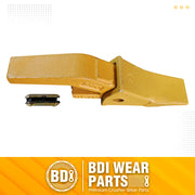 BDI Wear Parts Assembly U43792 Bucket Tooth Adapter +23 230 Bucket Teeth with TF23P Flex Pin Weld on Bucket Teeth for 23 & 230 Series Skid Steer Loaders and Excavators- 1PK