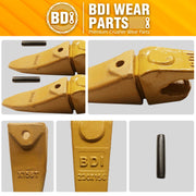 BDI Wear Parts Assembly 230X156 Backhoe Shank / X156T Bucket Teeth / P156 Flex Pin Bobcat Skid Steer Caterpillar Style for Mini Excavator - 3 Set