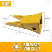 BDI Wear Parts Cat 5PACK J350 Bucket Rock Tooth Bucket Teeth Pins Retailers Excavator Caterpillar 1U3352WTL