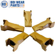 BDI Wear Parts 5 Pack V17SYL Esco Style Dirt Bucket Teeth with V17PN Set Series Digging Tooth for Excavator Backhoe Loader