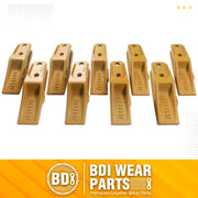 BDI Wear Parts 6684447 Trenching Bucket Teeth, Bobcat Style Skid Steer Backhoe Bolt On Tooth Unitooth - 9PK