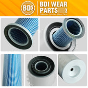 6598492 6598362 Air Filter Kit Compatible with Bobcat 741 743 751 773 843 853 S130 S150 S175 - 1PK