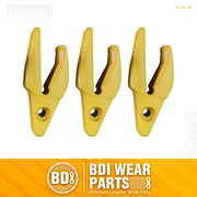 BDI Wear Parts Assembly Adapter 119-3204 Bolt On Shank / 1U3202WTL Excavator Bucket Teeth/Pin 8E6208 Retainer 8E6209, Caterpillar Bucket Tooth J200 Series - 3 Set
