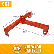 BDI Wear Parts 3 Point Trailer Hitch with 2