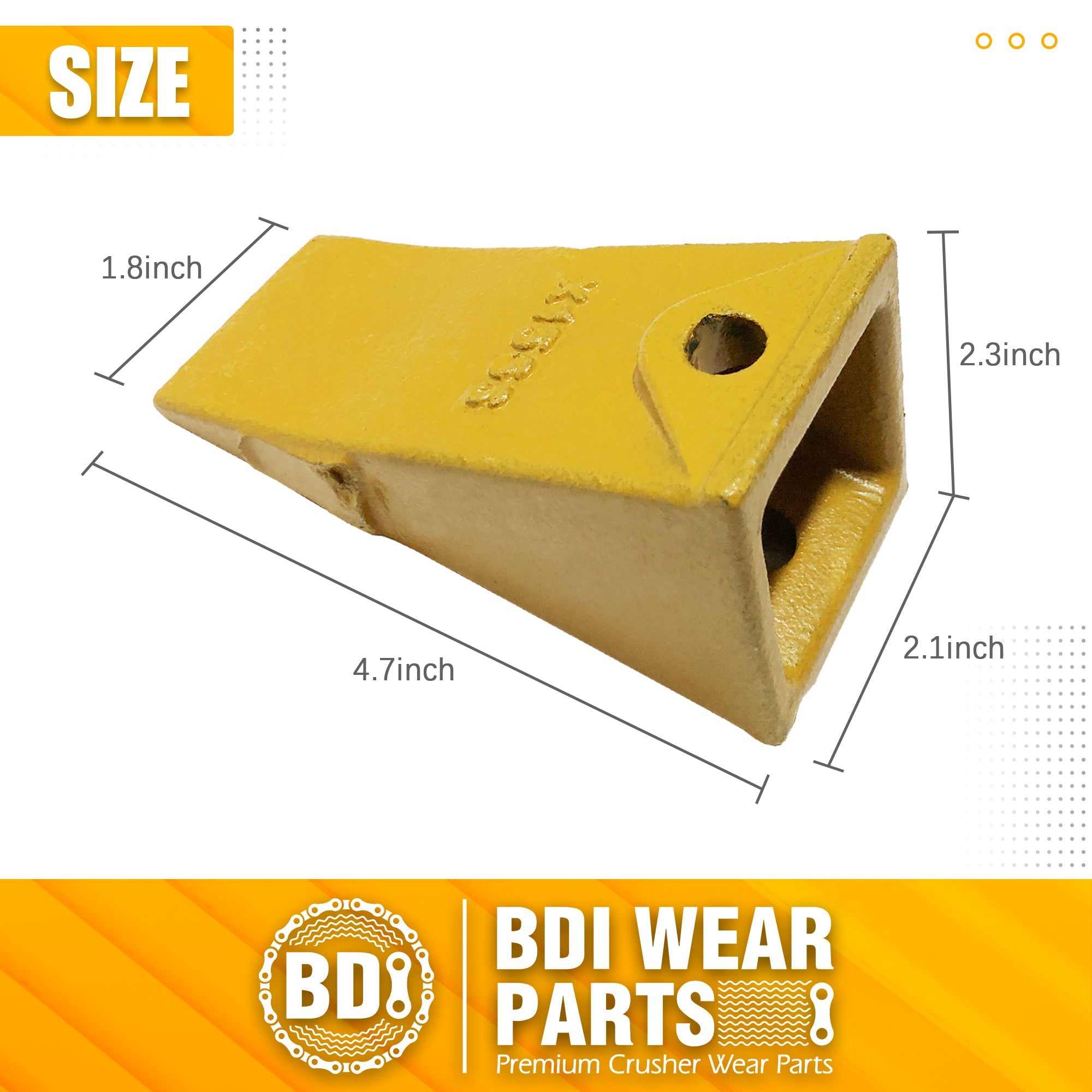 BDI Wear Parts 5PACK Bucket Teeth for Skid Steering and Small excavators, 5 X156S Bucket Teeth +5 pins. (5PACK)