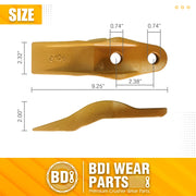 BDI Wear Parts 132-4720 1324720 Bucket Teeth for Caterpillar Aftermarket Teeth fit Skidsteer CAT Loaders Excavators - 10pk