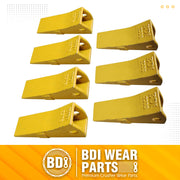 BDI Wear Parts Assembly U43792 Bucket Tooth Adapter, 230S Bucket Teeth with TF23P Flex Pins Weld on Bucket Teeth for 23 & 230 Series Skid Steer Loaders and Excavators- 7PK