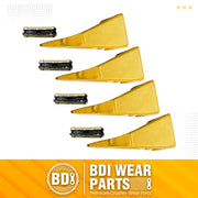 4 Pack 6737325 Bobcat Style Dirt Digging Bucket Teeth/Tooth with 6737326 FlexPins