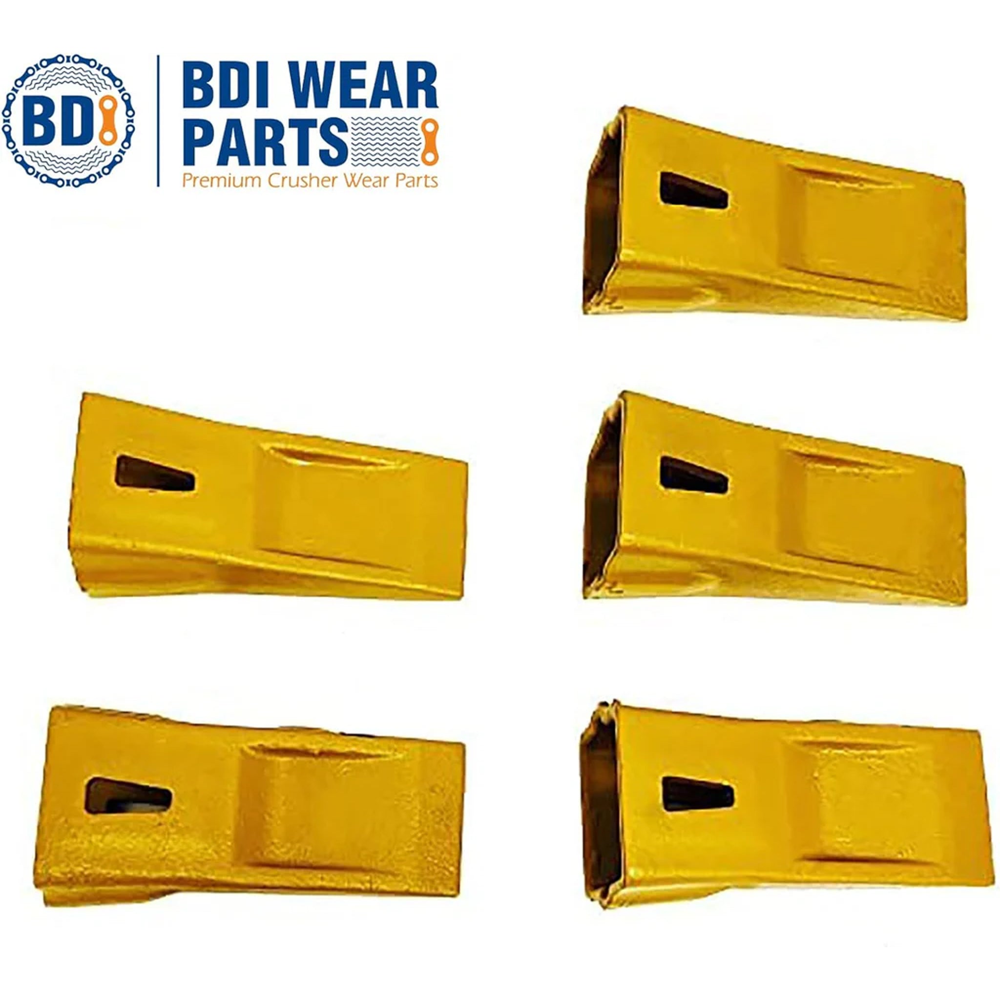 BDI Wear Parts X290 Bucket Teeth for Hensley Style Skid Steer Excavator Standard Dirt Bucket Tooth - 5 Pack