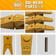 BDI Wear Parts Assembly 230X156 Backhoe Shank / X156WTL Bucket Teeth / P156 Roll Pin Bobcat Skid Steer Caterpillar Style for Mini Excavator - 1 Set