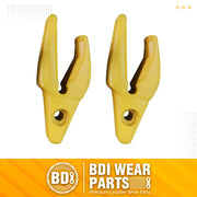 BDI Wear Parts Assembly Adapter 119-3204 Bolt On Shank / 1U3202TL Excavator Bucket Teeth/Pin 8E6208 Retainer 8E6209, Caterpillar Bucket Tooth J200 Series - 2 Set