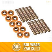 8E6208 Pin with 8E6209 Retainer Fits CATERPILLAR CAT J200 1U3202 Teeth - 10 Set