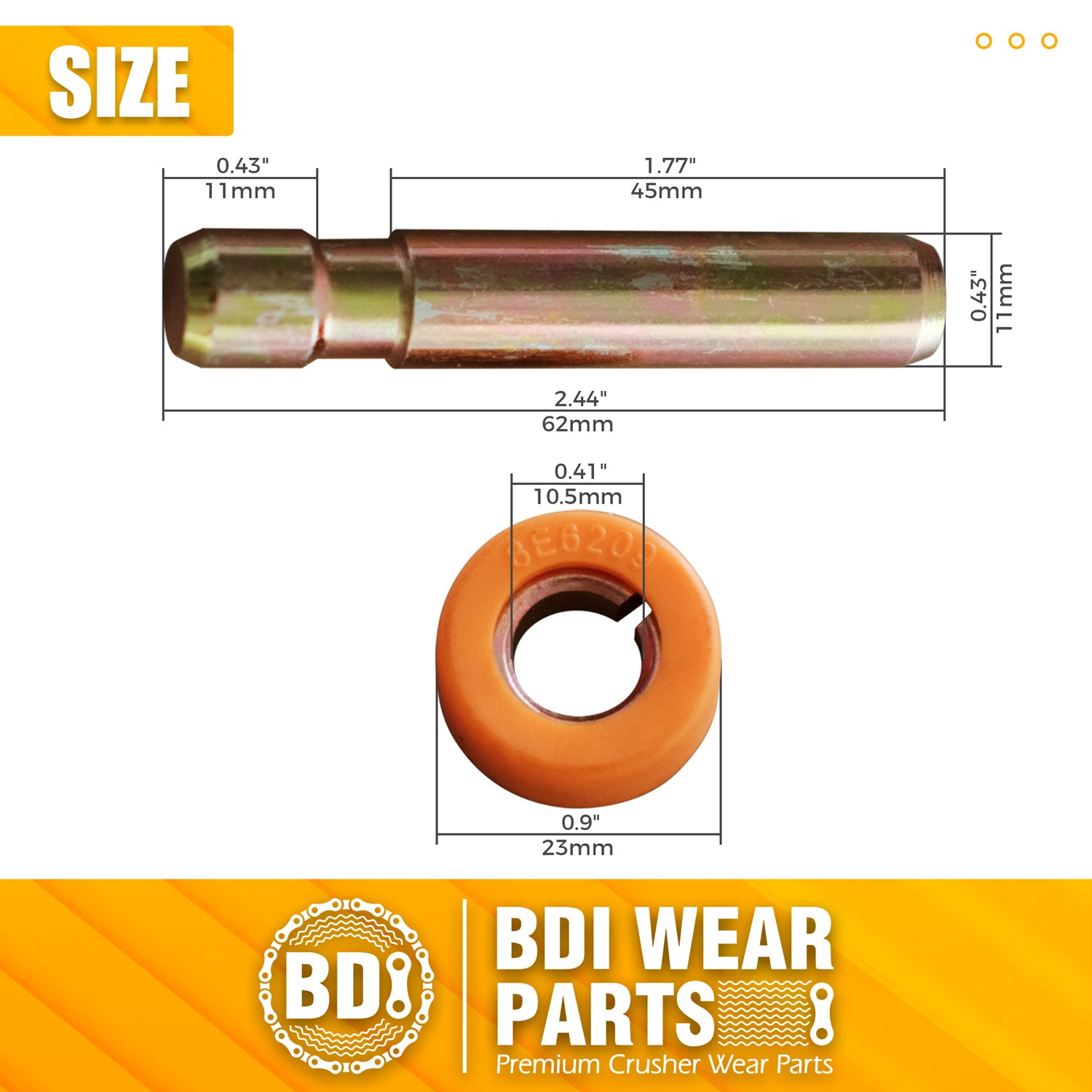 6Y3228 Pins & 8E6259 Retainers Fits CAT Style 6Y3222 Bucket Teeth