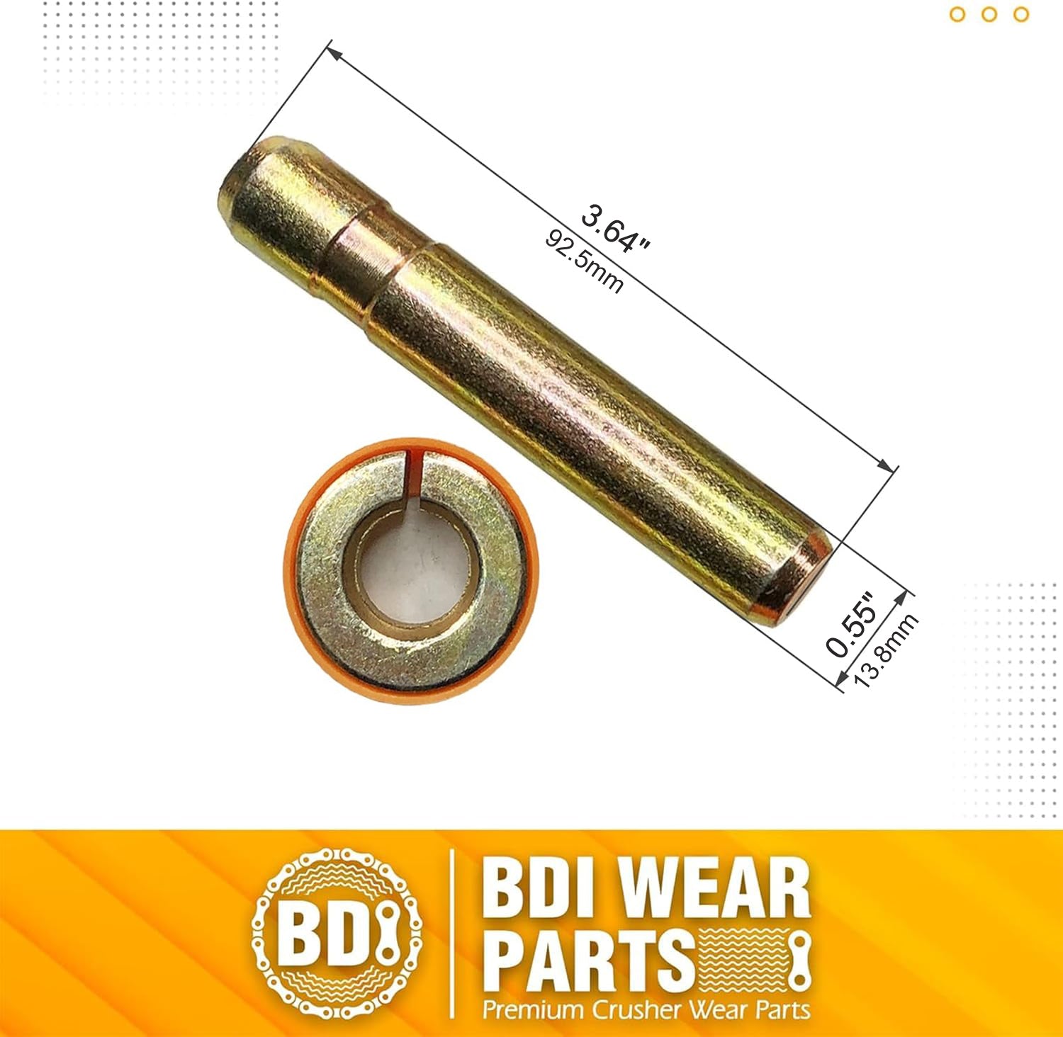 BDI Wear Parts Bucket Teeth Pins 8E6258 8E6259 Retainer Fits CAT J250 1U3251 1U3252 Series - 5PK