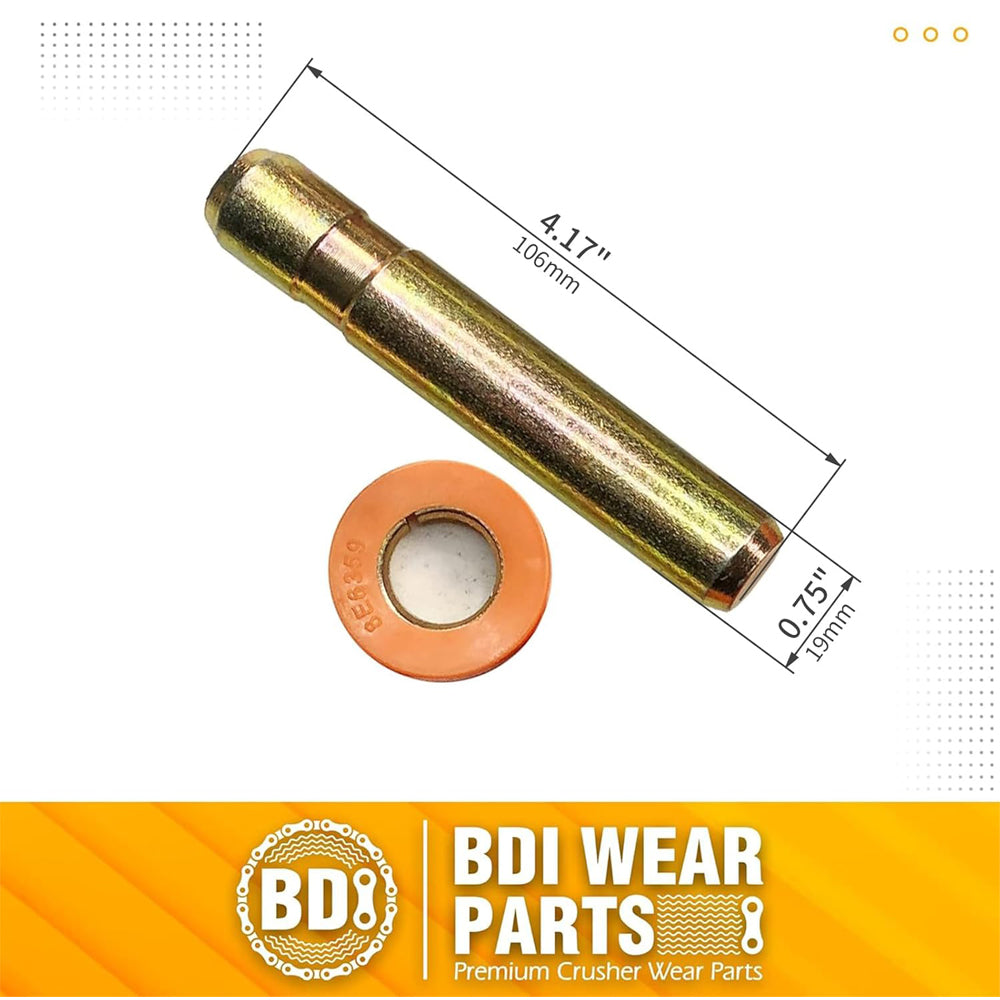 BDI Wear Parts Bucket Teeth Pins 8E6358 and 8E6359 Retainers Fits Cat J350 Caterpillar Style 1U3351 1U3352 Series Tooth - 5 PK