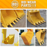 6737325 1 Pack Bobcat Style Dirt Digging Bucket Teeth/Tooth & 1 Pack 6737326 FlexPins (1-Yellow)