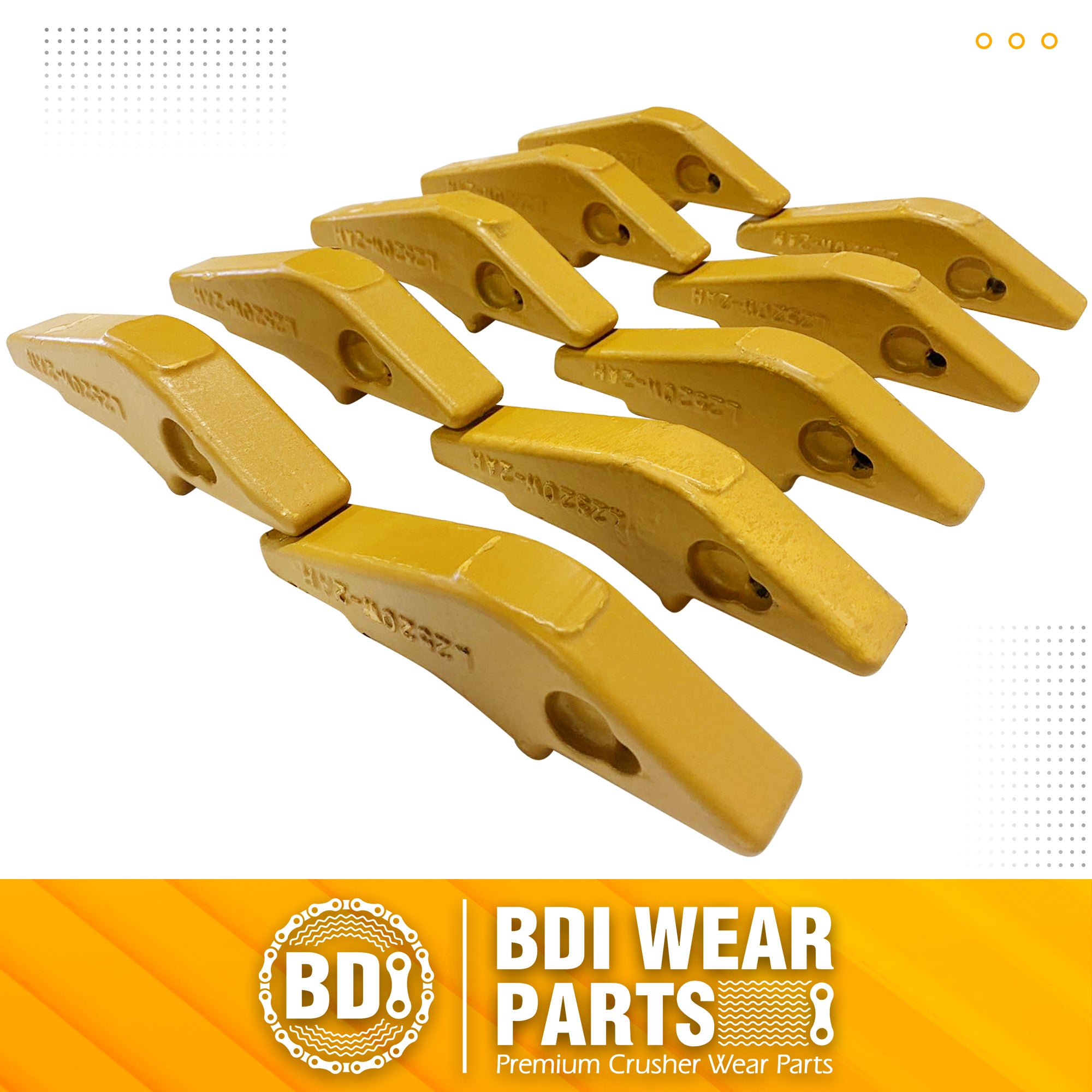 BDI Wear Parts L2520N-2AH Teeth Adapter, Backhole Excavator Bucket Digging Teeth Adapter Weld