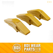 BDI Wear Parts L2520N-2AH Teeth Adapter, Backhole Excavator Bucket Digging Teeth Adapter Weld On Shanks for 2A Style Bucket Teeth-3PK