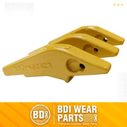 BDI Wear Parts L2520N-2AH Teeth Adapter, Backhole Excavator Bucket Digging Teeth Adapter Weld On Shanks for 2A Style Bucket Teeth-3PK