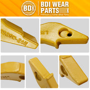 BDI Wear Parts L2520N-2AH Teeth Adapter, Backhole Excavator Bucket Digging Teeth Adapter Weld On Shanks for 2A Style Bucket Teeth-3PK