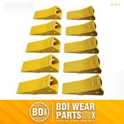 BDI Wear Parts Assembly U43792 Bucket Tooth Adapter, 230S Bucket Teeth with TF23P Flex Pins Weld on Bucket Teeth for 23 & 230 Series Skid Steer Loaders and Excavators- 10PK