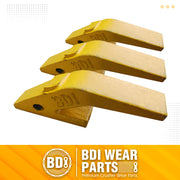 BDI Wear Parts Assembly U43792 Bucket Tooth Adapter, 230S Bucket Teeth with TF23P Flex Pins Weld on Bucket Teeth for 23 & 230 Series Skid Steer Loaders and Excavators- 3PK