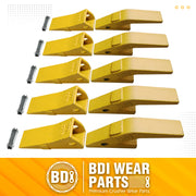BDI Wear Parts Assembly U43792 Bucket Tooth Adapter, 230S Bucket Teeth with TF23P Flex Pins Weld on Bucket Teeth for 23 & 230 Series Skid Steer Loaders and Excavators- 5PK